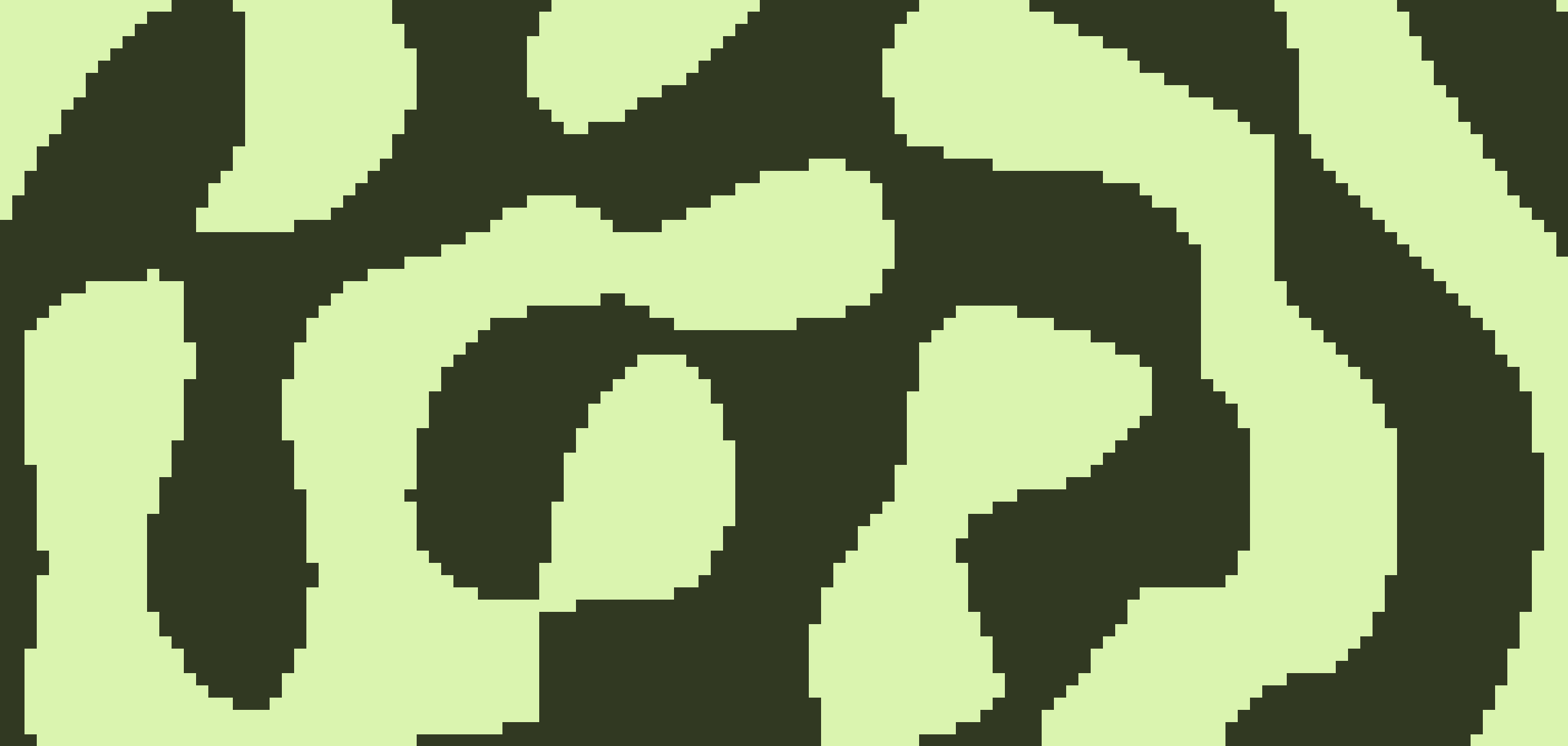 Wave interference pattern in a checkbox grid